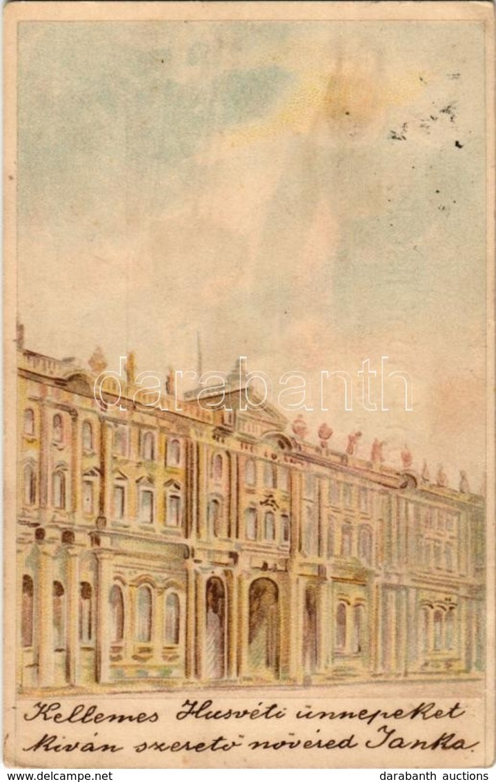 T2 1907 Saint Petersburg, Saint Petersbourg; Winter Palace; Hold To Light Litho Revealing Nicholas II Of Russia And Alex - Unclassified