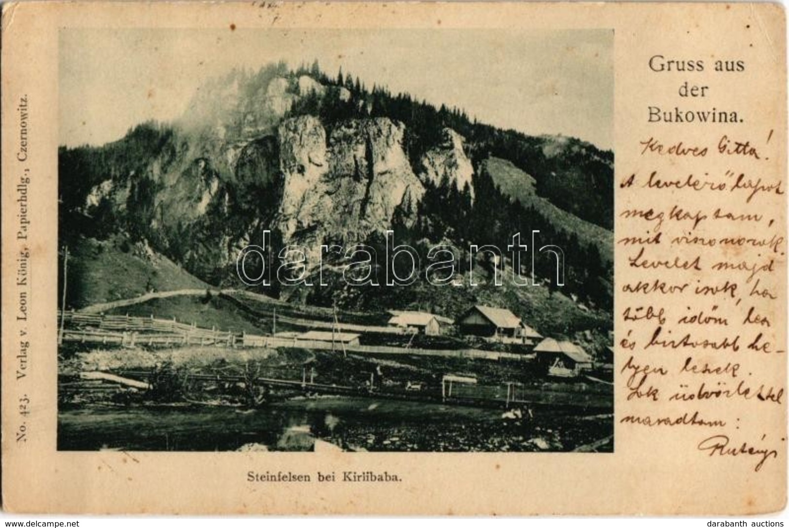 T2/T3 1900 Carlibaba, Kirlibaba (Bukovina, Bucovina); Steinfelsen / General View (EK) - Non Classés