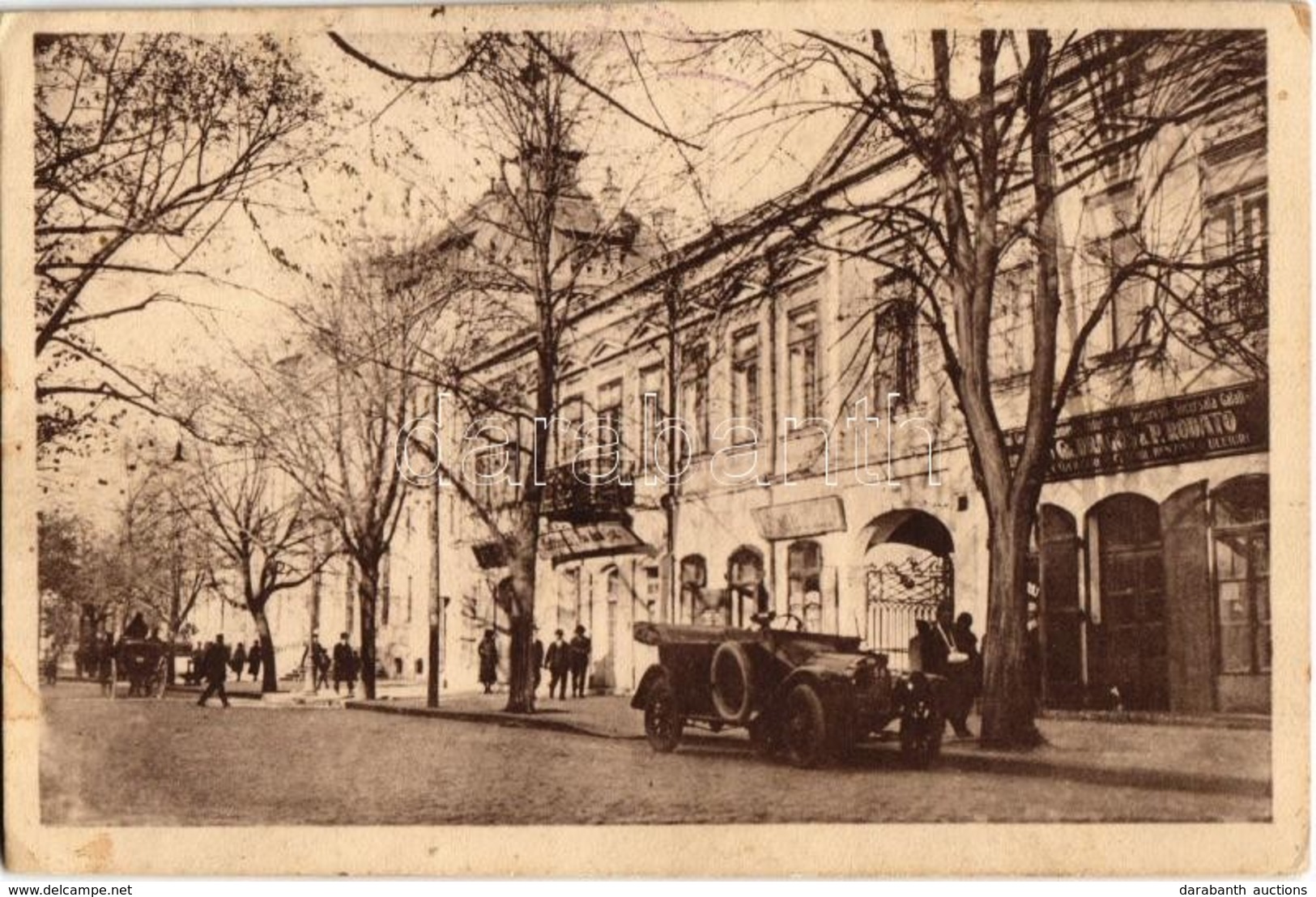 * T2/T3 1924 Galati, Galatz; Tribunalul Covrului, Dragos & P. Rodato / Court, Shop, Automobile (EK) - Non Classés