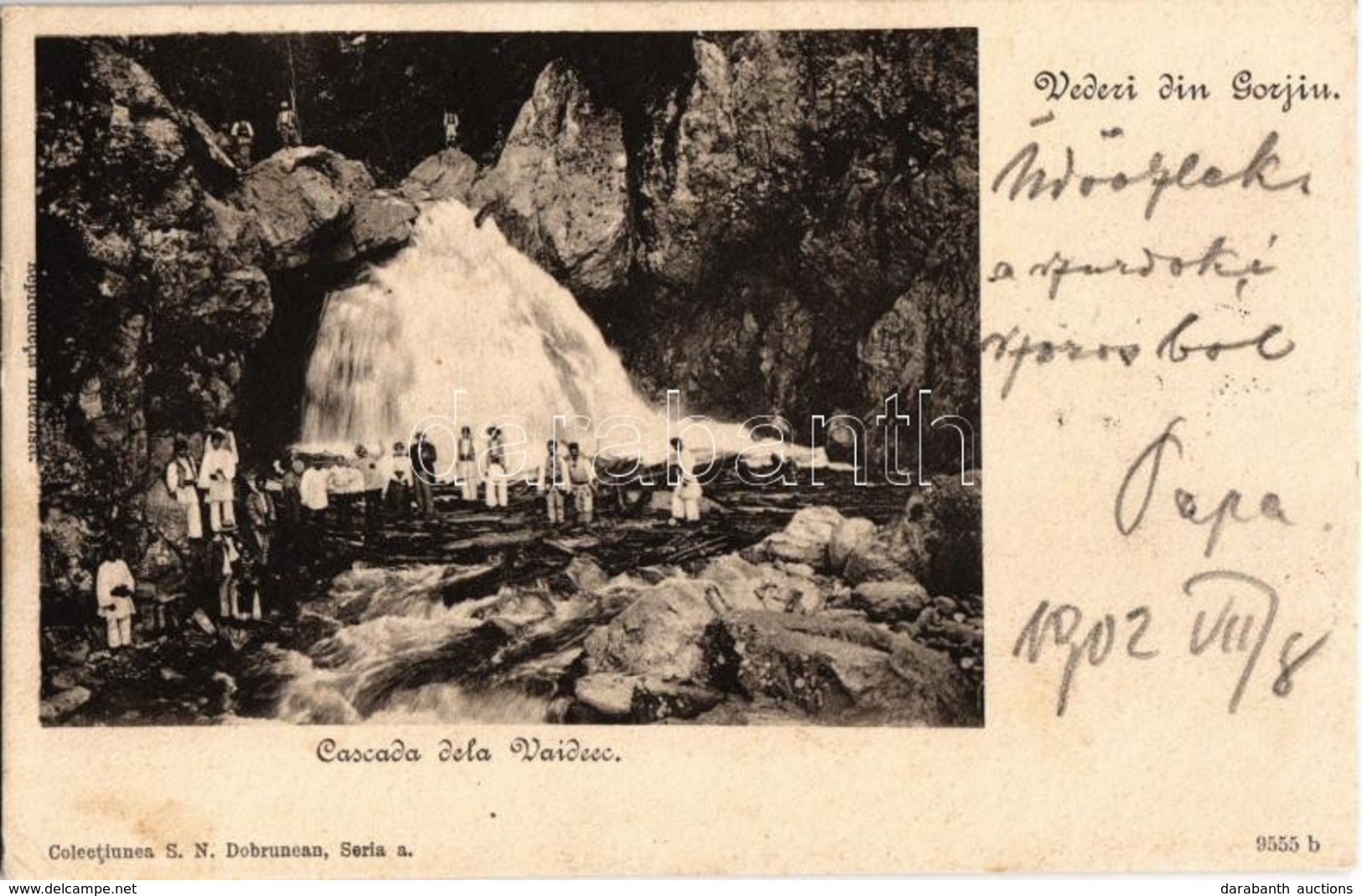 T2 1902 Gorj, Vedere Din Gorjiu; Cascada Dela Vaideec / Waterfall - Non Classés