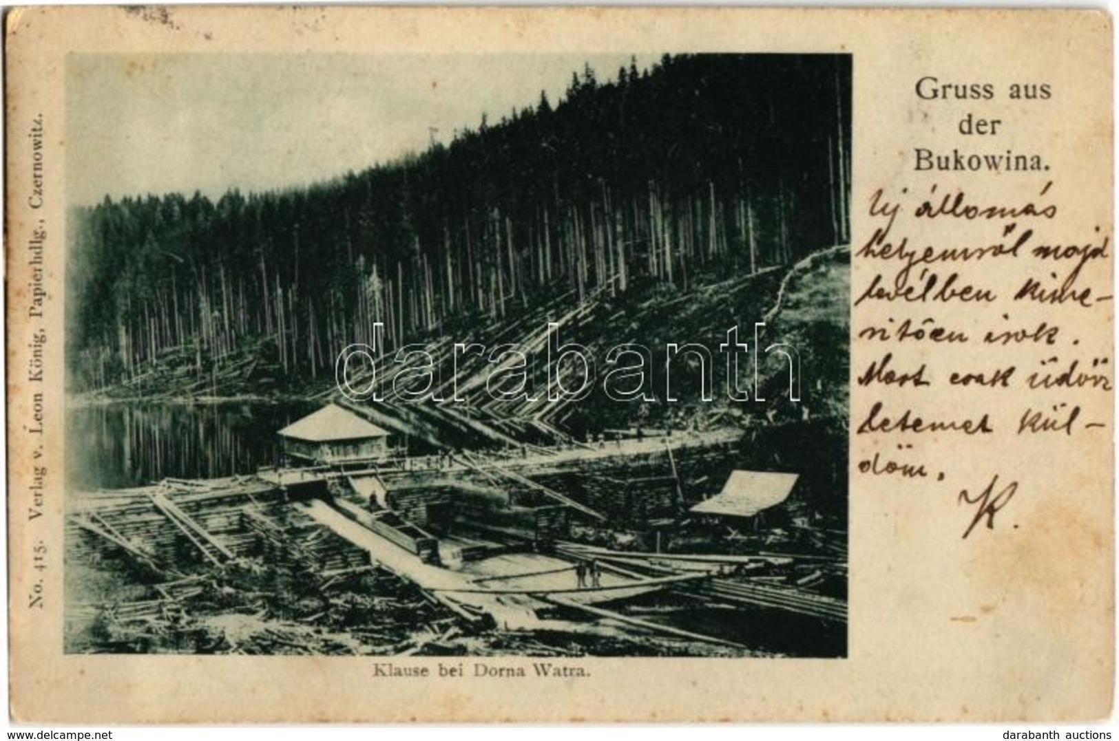 T2 1900 Vatra Dornei, Dornavátra, Dorna-Watra, Scalda Dorna (Bukovina, Bucovina); Klause / Dam - Ohne Zuordnung