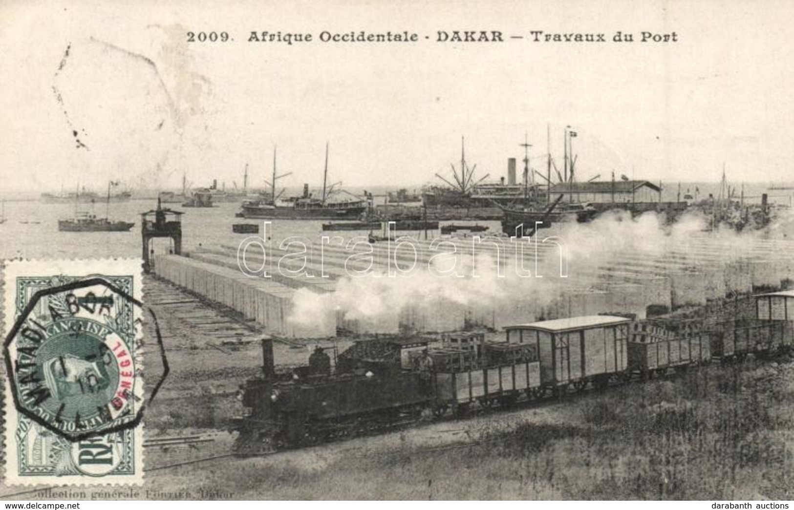 * T2 Dakar, Travaux De Port / Port Works With Locomotive - Ohne Zuordnung