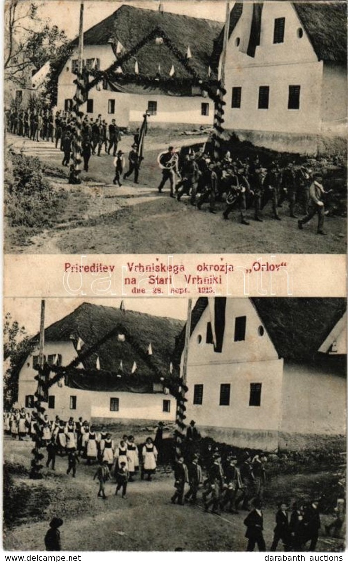 T2 1916 Stara Vrhnika, Altoberlaibach; Prireditev Vrhniskega Okrozja 'Orlov' Dne 28. Sept. 1913 / District Festival With - Unclassified
