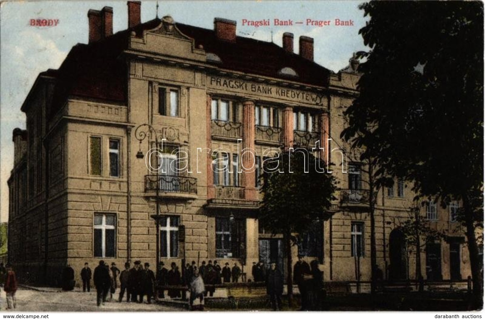 T2/T3 1916 Brody, Pragski Bank Kredytewy / Prager Bank + 'K.u.K. Brigadebäckerei' - Unclassified