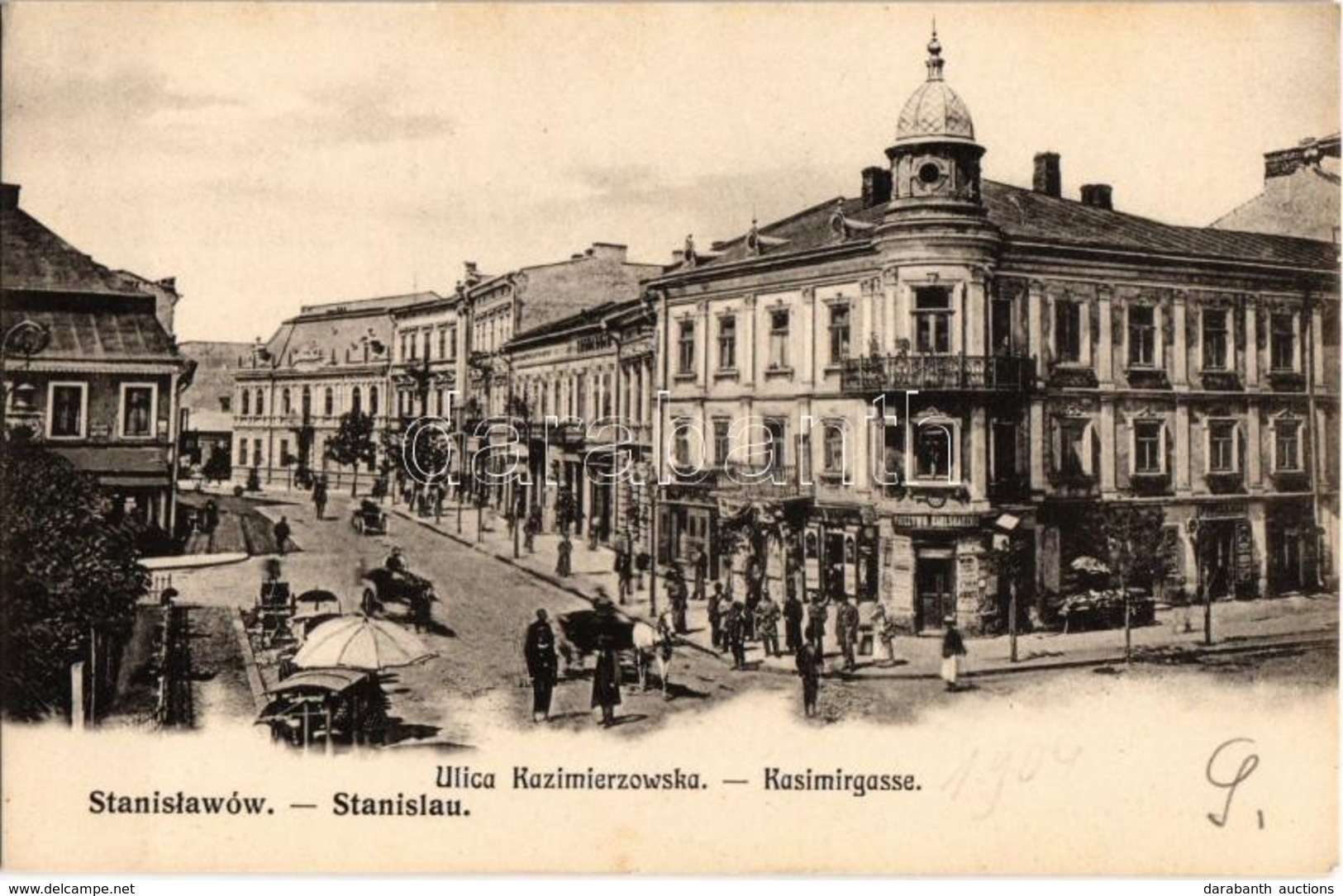 ** T1 Ivano-Frankivsk, Stanislawów, Stanislau; Ulica Kazimierzowska, Pieczywo Karlsbadzkie / Kasimirgasse / Street View  - Non Classés