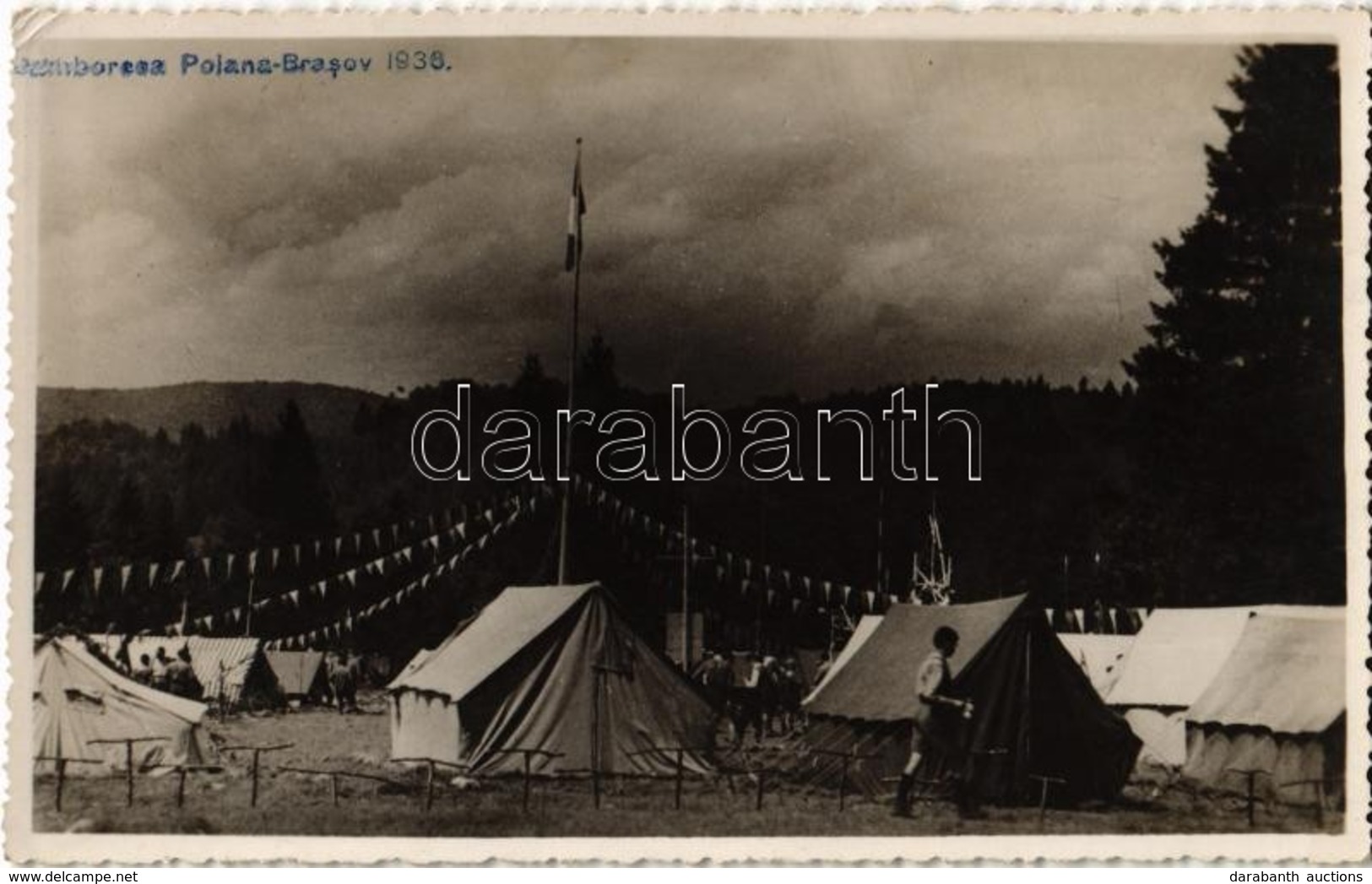 * T2 1936 Brassópojána, Pojána, Schulerau, Poiana Brasov;  Cserkésztábor / Scout Jamboree. Photo (EK) - Unclassified