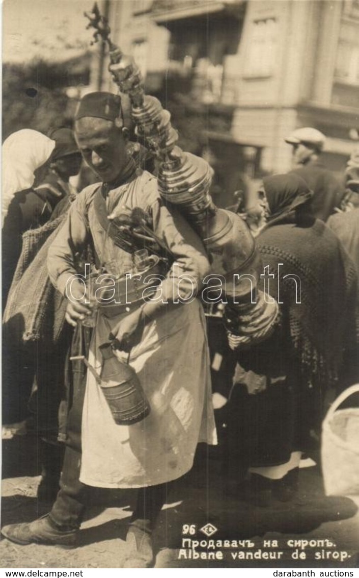 ** T1 Albane Vandeur De Sirop / Albanian Folklore, Syrup Vendor At The Market - Non Classés