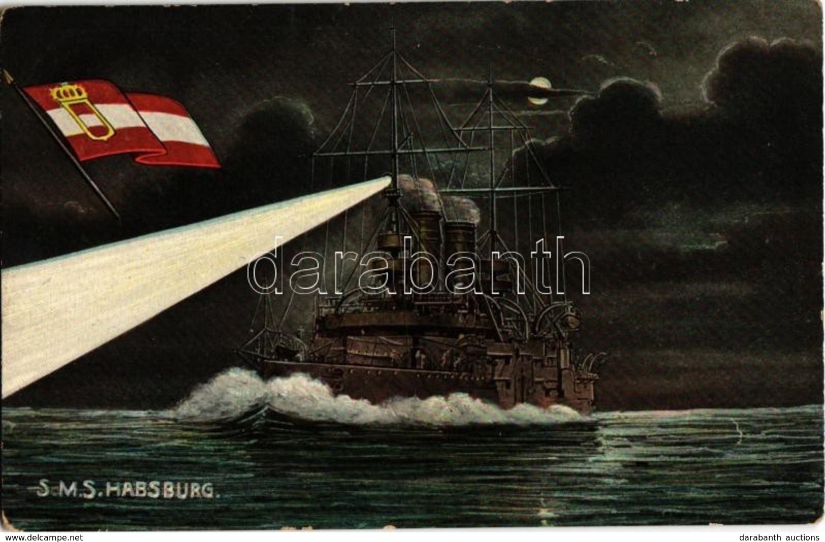 * T2/T3 SMS Habsburg Osztrák-magyar Habsburg-osztályú Pre-dreadnought Csatahajója Este / K.u.K. Kriegsmarine / Austro-Hu - Non Classificati