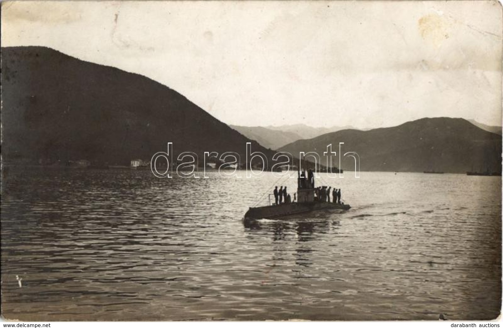 ** T2/T3 ~1916 Kotor, Cattaro; UB-11 Osztrák-magyar Tengeralattjáró / K.u.K. Kriegsmarine UB-11 Unterseeboot, U-boot / W - Ohne Zuordnung