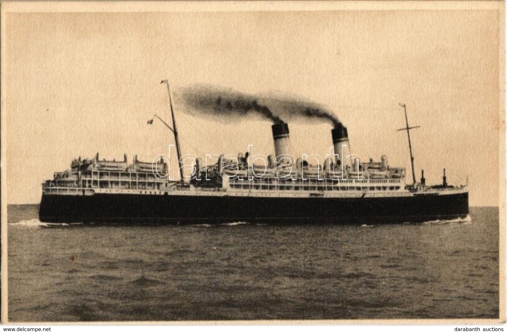 ** T1 P.fo 'Giulio Cesare' Mediterraneo-Sud America Express / SS Giulio Cesare Ocean Liner Of The Navigazione Generale I - Unclassified