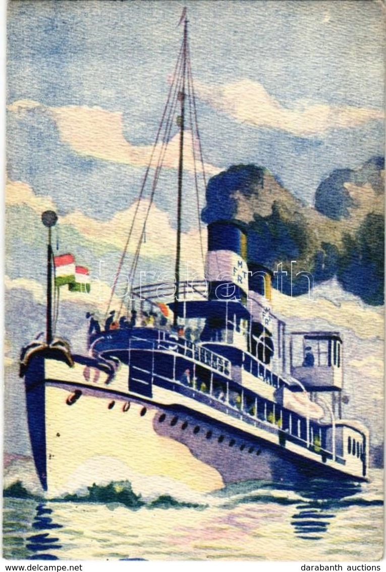 T2/T3 MFTR Magyar (Királyi) Folyam- és Tengerhajózási Rt. Gőzhajója / Hungarian Passenger Steamship + 1937 Szent László  - Unclassified