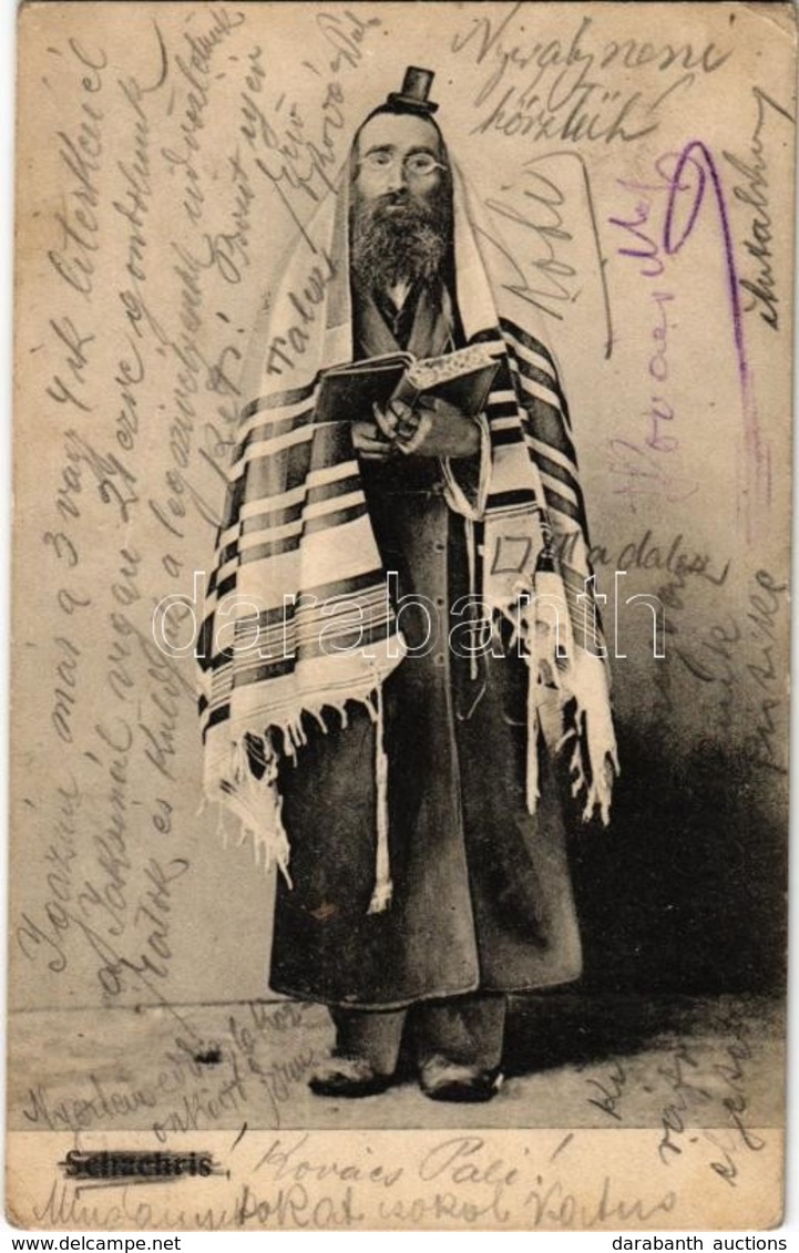 T2/T3 1910 Schachris. S.M.P. Kraków 1906. 39. / Shacharit. Jewish Man Praying In Tallit. Judaica (EK) - Non Classés