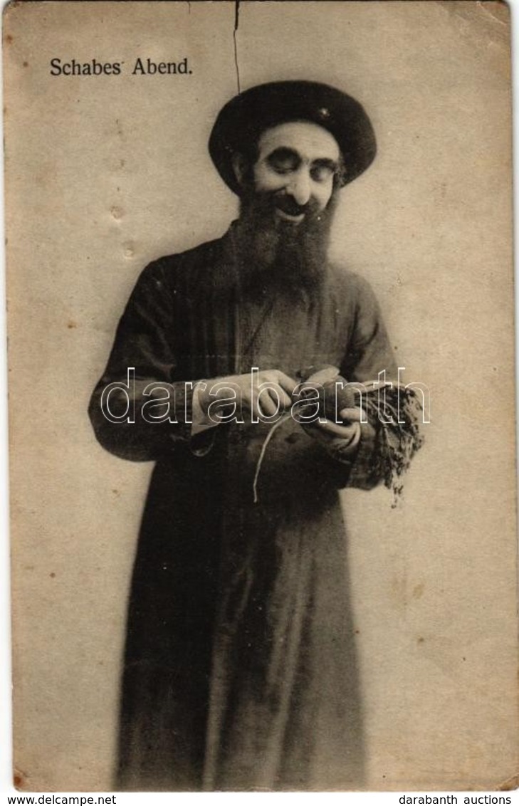 T2/T3 1906 Schabes Abend / Shabbes Night. Jewish Man Peeling A Radish. Judaica (EK) - Unclassified