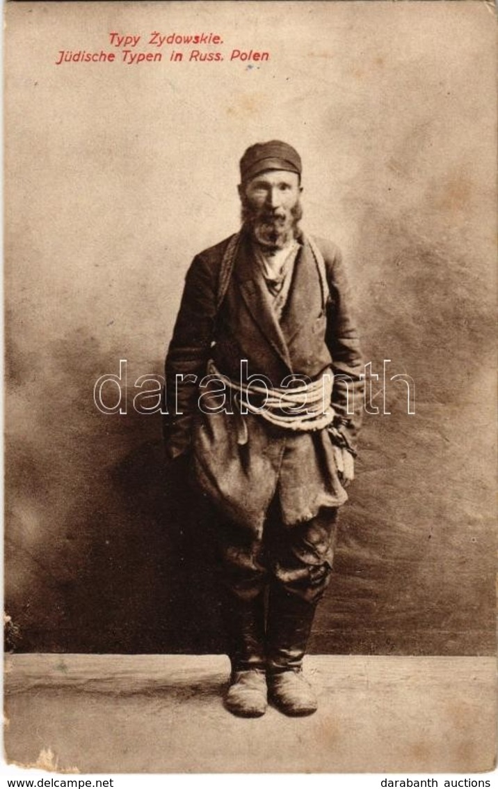 ** T3 Typy Zydowskie. Wydawnictwo A.B.L. 536. / Jüdische Typen In Russ. Polen / Jewish Man From Russian Poland (EM) - Non Classés