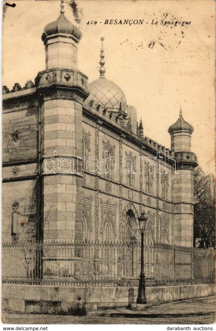 T2 1911 Besancon, La Synagogue. Judaica - Non Classés