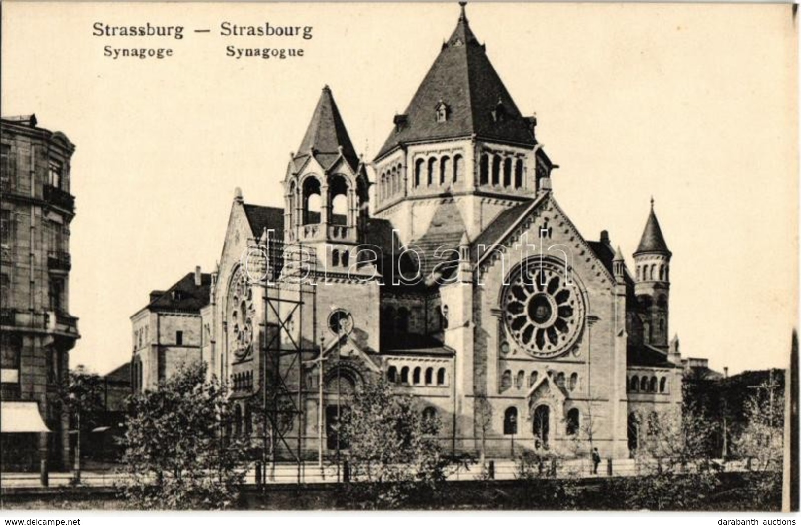 ** T1 Strasbourg, Strassburg; Synagoge / Synagogue. Judaica - Ohne Zuordnung
