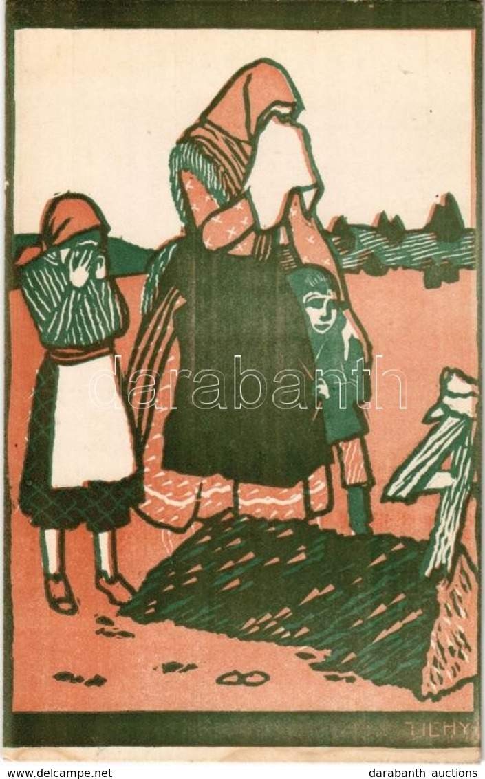 * T2 M. Kir. 16. Honvéd Gyalogezred özvegy- és árvaalapja Javára / WWI Austro-Hungarian K.u.K. Military Art Postcard, Ch - Non Classés