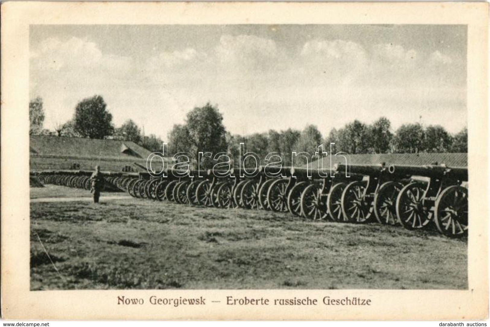 ** T1 Novogeorgievsk, Nowo Georgiewsk; Eroberte Russische Geschütze. Nr. 62. Kunstanstalt Jos. Drotleff / WWI K.u.k. Mil - Ohne Zuordnung