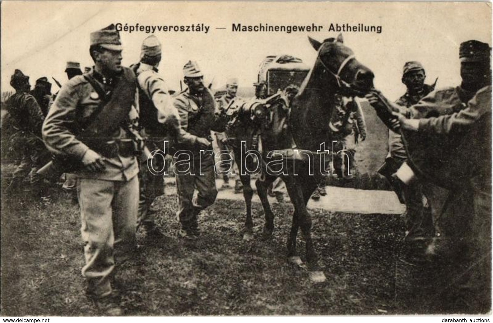 ** T2 Gépfegyverosztály / Maschinengewehr Abteilung / WWI Austro-Hungarian K.u.K. Military, Machine Gun Division - Unclassified