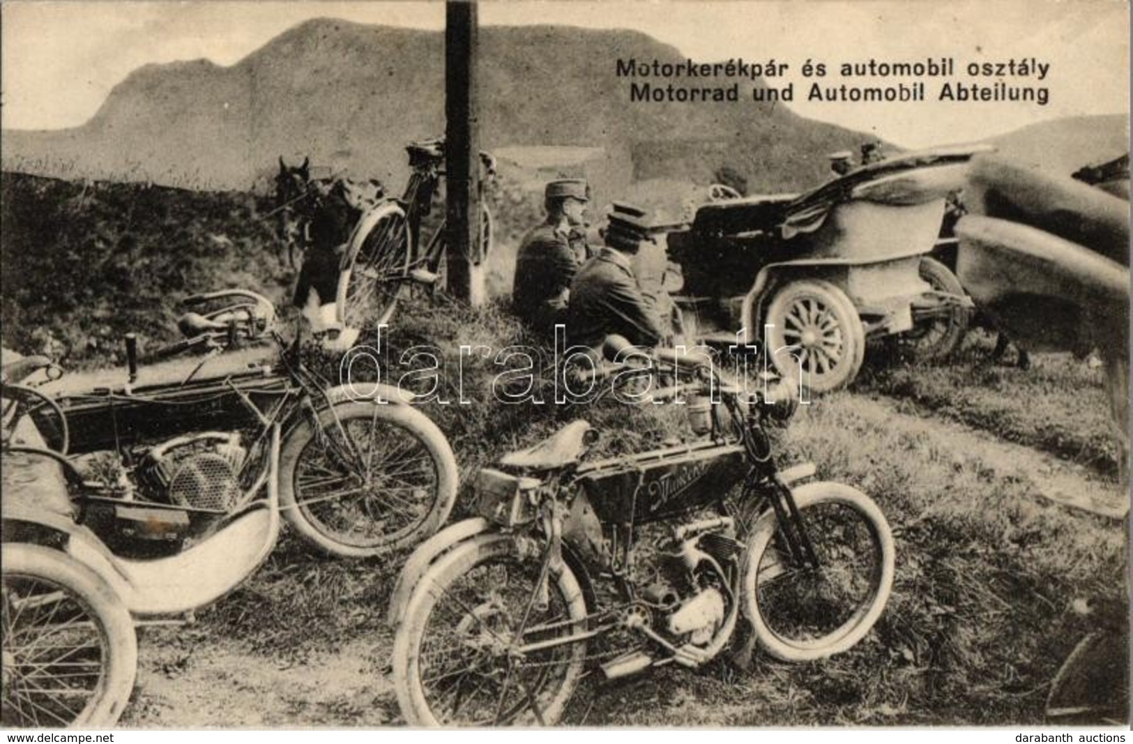 ** T2 Motorkerékpár és Automobil Osztály / Motorrad Und Automobil Abteilung / WWI Austro-Hungarian K.u.K. Military, Moto - Non Classés