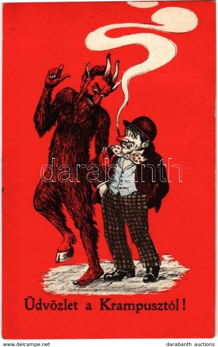 T2 1914 Üdvözlet A Krampusztól! / Greetings From The Krampus. C.H.W. VIII/2. 2505-4. - Unclassified