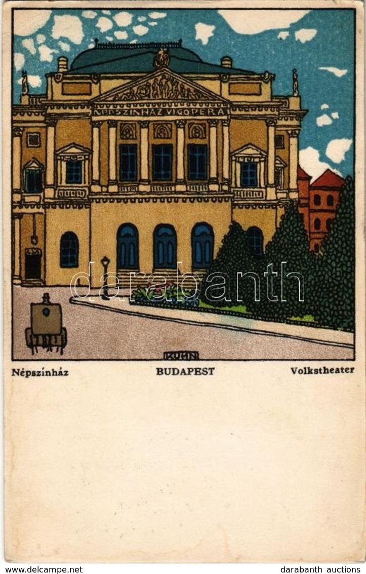 * T2/T3 Népszínház (Budapest) / Volkstheater. Wiener Werkstätte No. 468. S: Kuhn (EK) - Non Classés