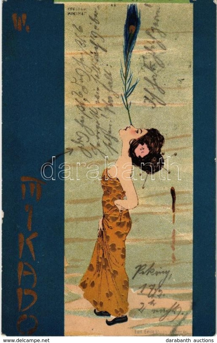 T2/T3 1901 Mikado III. Emile Storch Vienne Litho S: Raphael Kirchner (fl) - Non Classés