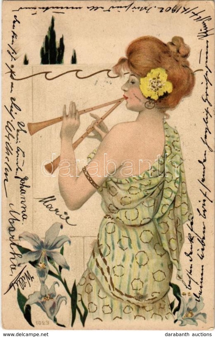 T2 1902 Greek Vergins I. Unsigned Raphael Kirchner - Non Classés