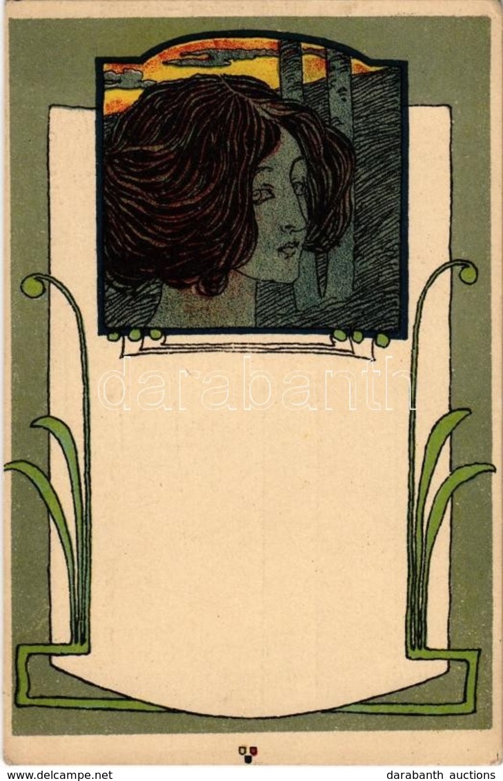 ** T2 Viennese Art Nouveau Postcard. Serie II. Jacques Philipp Wien VI. Litho - Non Classés