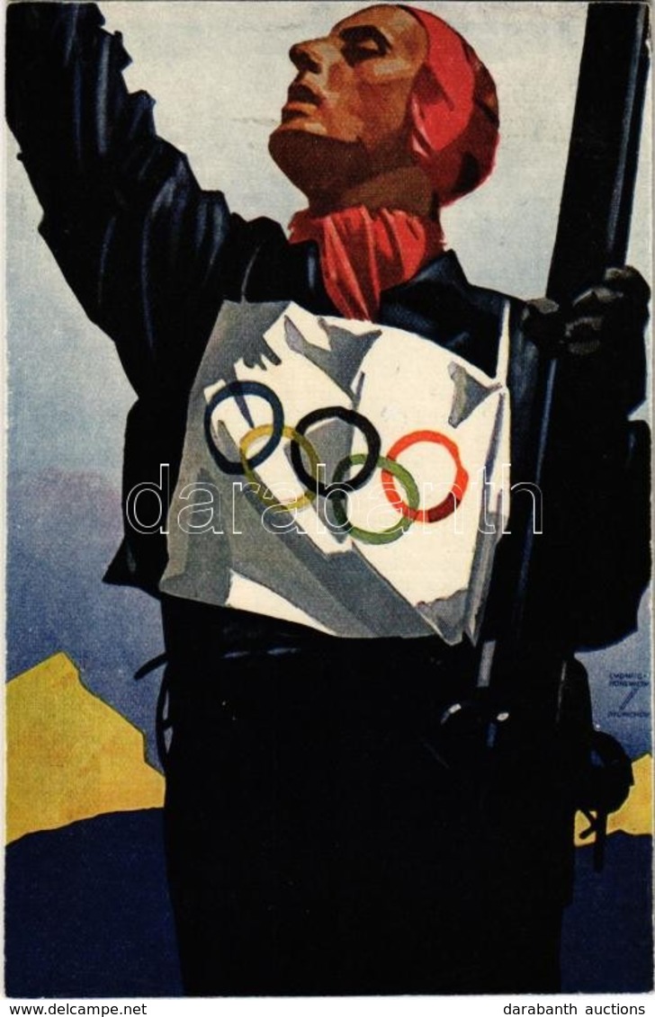 ** T2 1936 Winter Olympics In Garmisch-Partenkirchen S: Ludwig Hohlwein - Ohne Zuordnung