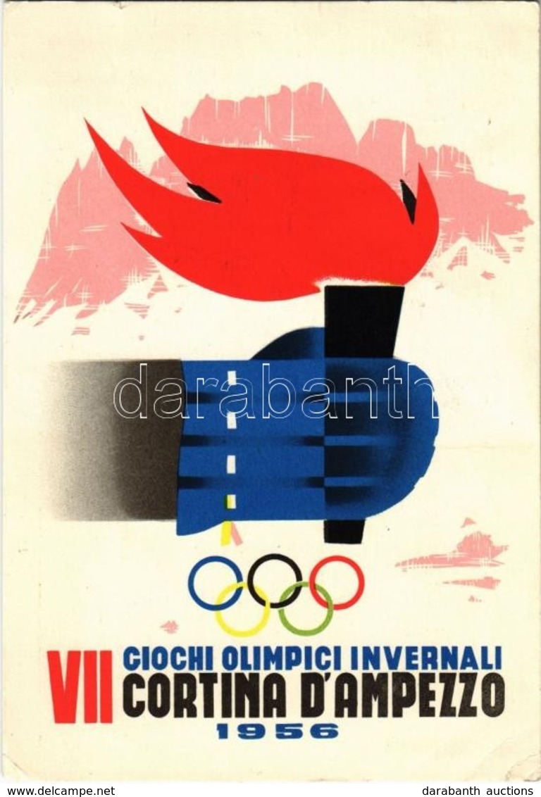 * T2/T3 1956 Cortina, VII Giochi Olimpici Invernali / 1956 VII Winter Olympic Games In Cortina D'Ampezzo S: Bonilauri (E - Non Classés