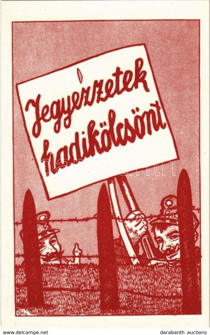 ** T1 Jegyezzetek Hadikölcsönt! / WWI Hungarian Military War Loan Propaganda S: Bér - Non Classés