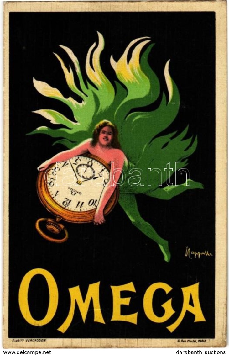 ** T2/T3 Omega, Swiss Watch Litho Advertisement S: Leonetto Cappiello - Unclassified