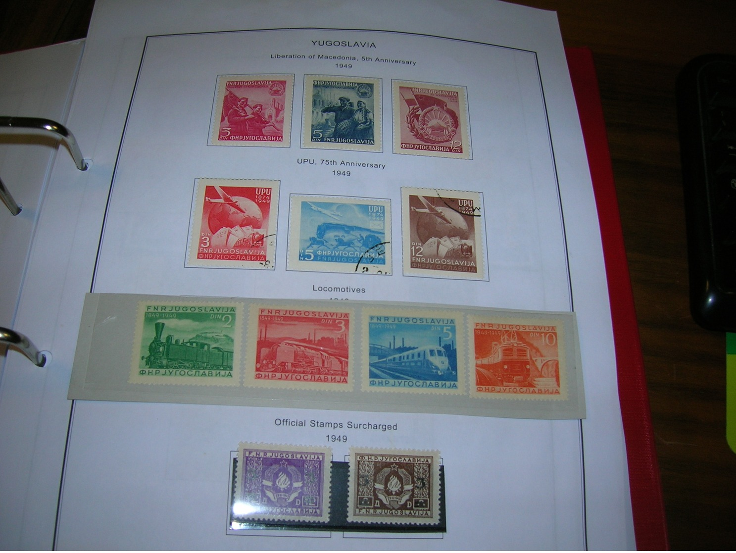 Jugoslavia PO 1949 Official Stamps Surch. Scott.272 A+B+See Scan On Scott.Page; - Nuovi