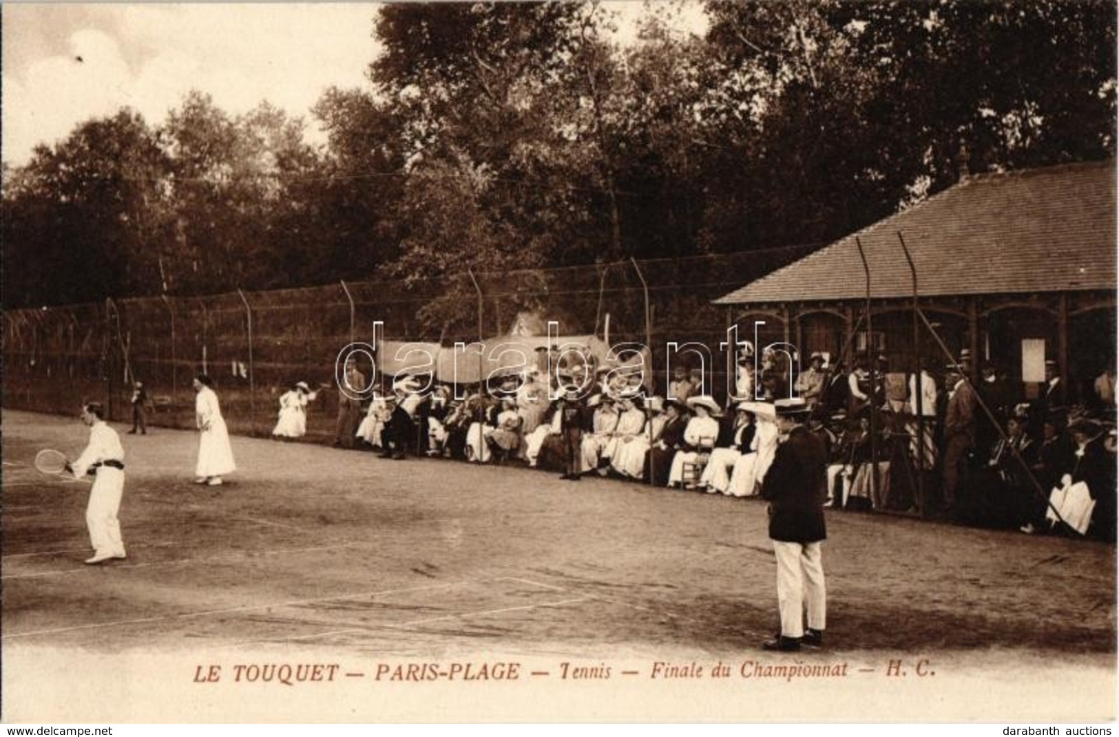 ** * 10 Db Régi Képeslap Teniszpályákkal és Teniszezőkkel / 10 Pre-1945 Postcards With Tennis Courts And Tennis Players - Unclassified