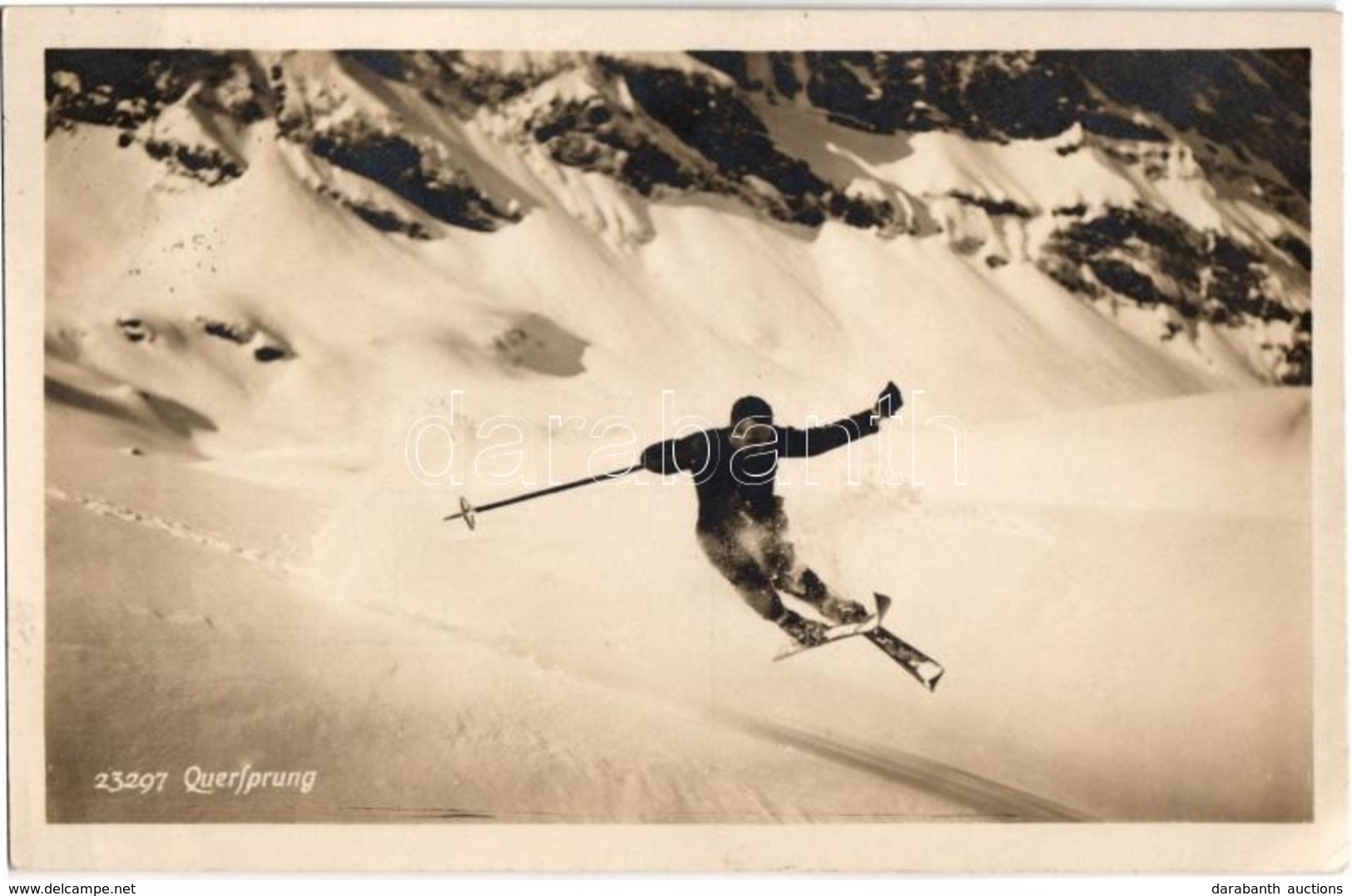 T2 1927 Quersprung / Cross Ski Jump, Winter Sport - Unclassified