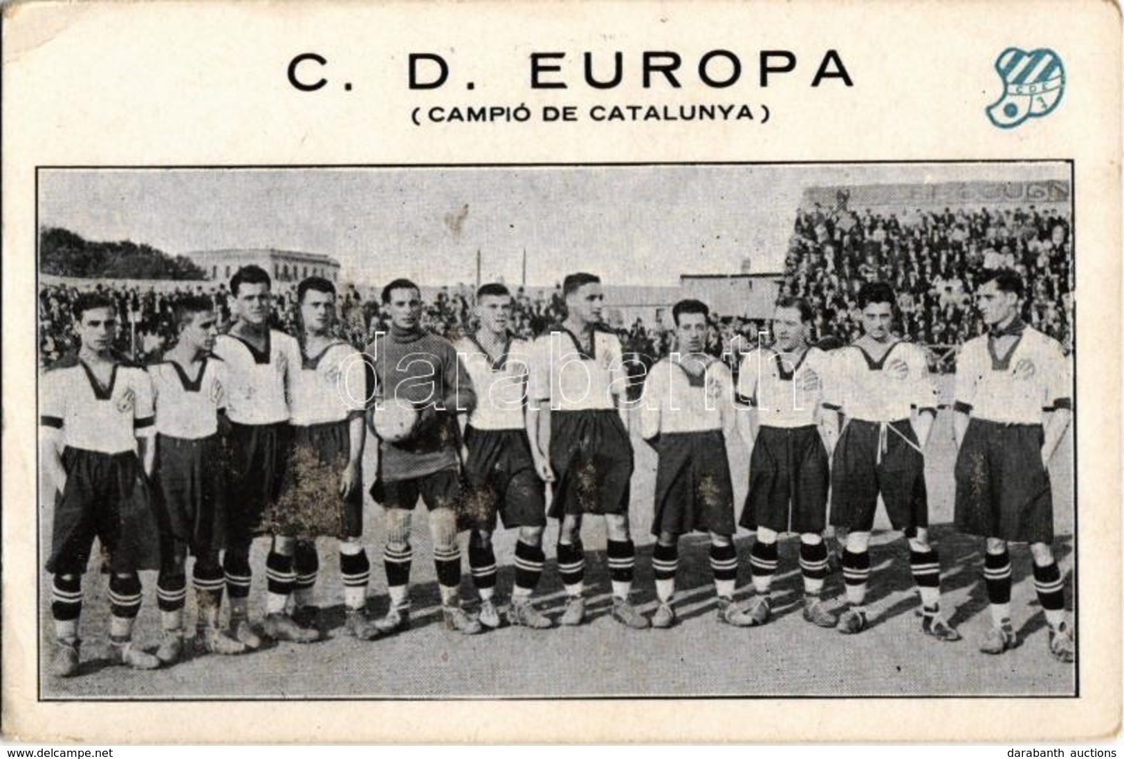 ** T2/T3 C.D. Europa (Campo De Catalunya) / Club Esportiu Europa Spanish Football Team Based In The City Of Barcelona In - Ohne Zuordnung