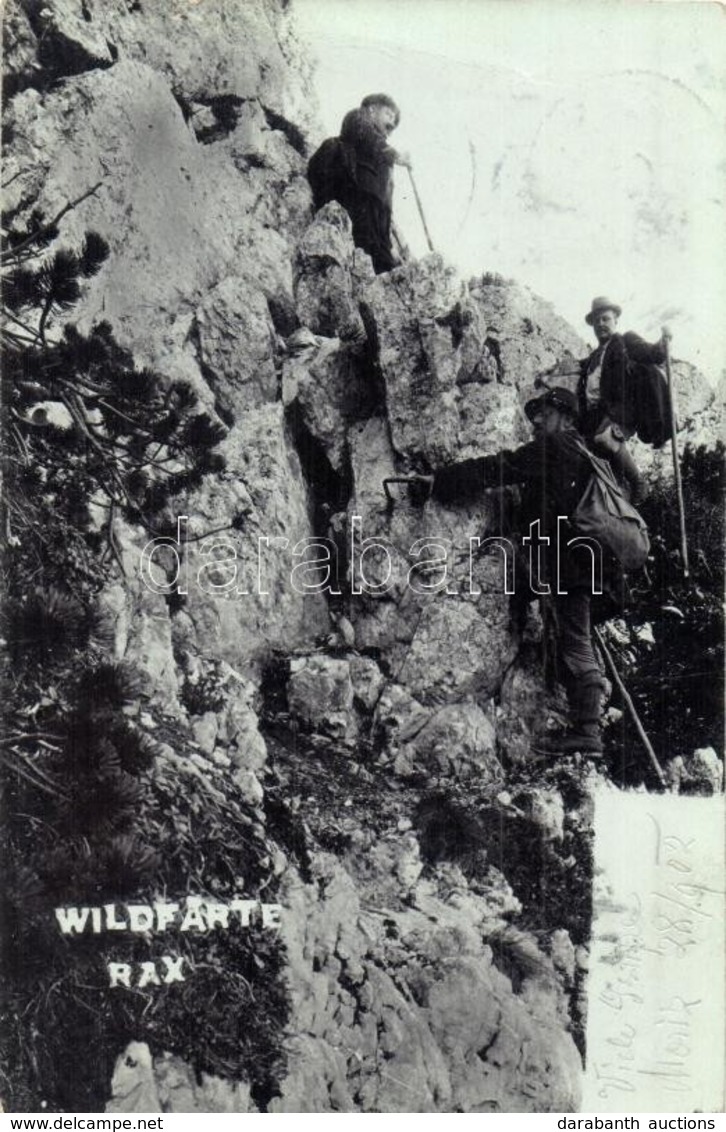 T2 1902 Mountain Climbers With Climbing Equipment On The Rax Mountains In Austria. Photo - Non Classés