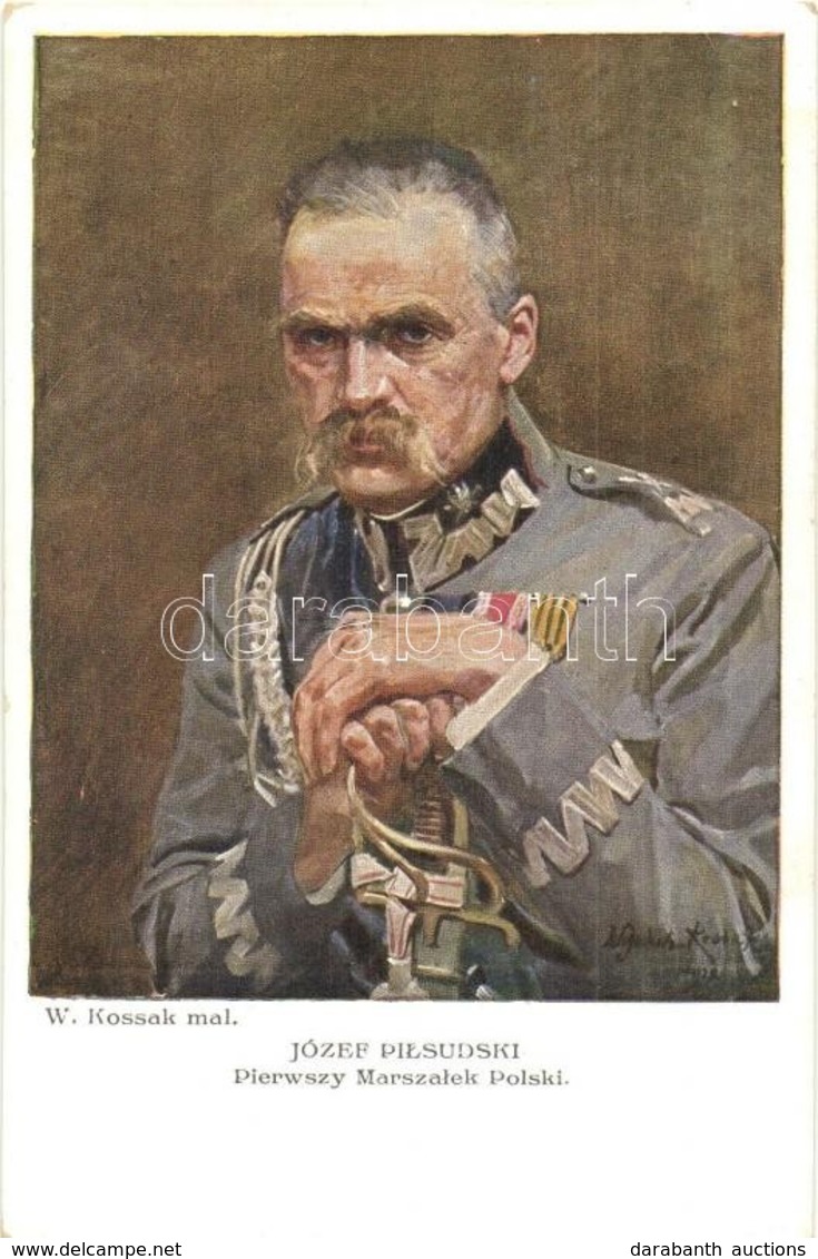 T2 Józef Pilsudski, Pierwszy Marszalek Polski / First Polish Marshal S: W. Kossak - Zonder Classificatie