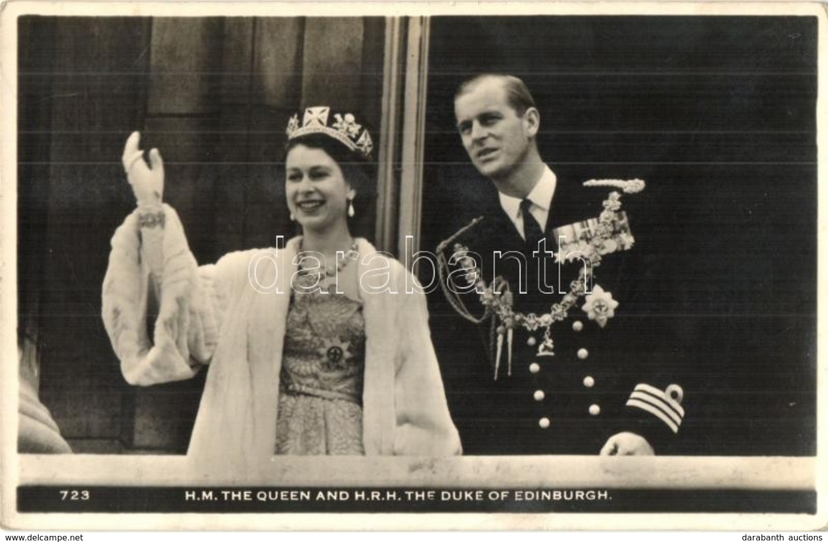 ** T2/T3 HM The Queen Elizabeth II And HRH The Duke Of Edinburgh (fl) - Non Classés