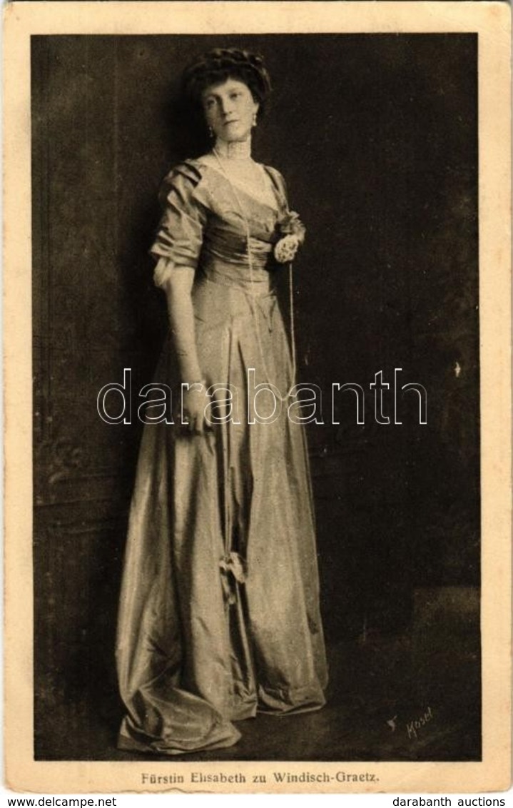 ** T2 Fürstin Elisabeth Zu Windisch-Graetz / Archduchess Elisabeth Marie Of Austria. H.C. Kosel 1910. 'Bediene Dich Selb - Unclassified