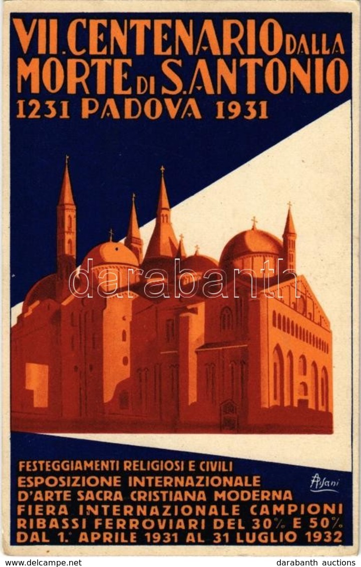 ** T2/T3 1231-1931 VII. Centenario Dalla Morte Di S. Antonio Padova / 7th Centenary Of The Death Of Saint Anthony Of Pad - Non Classés