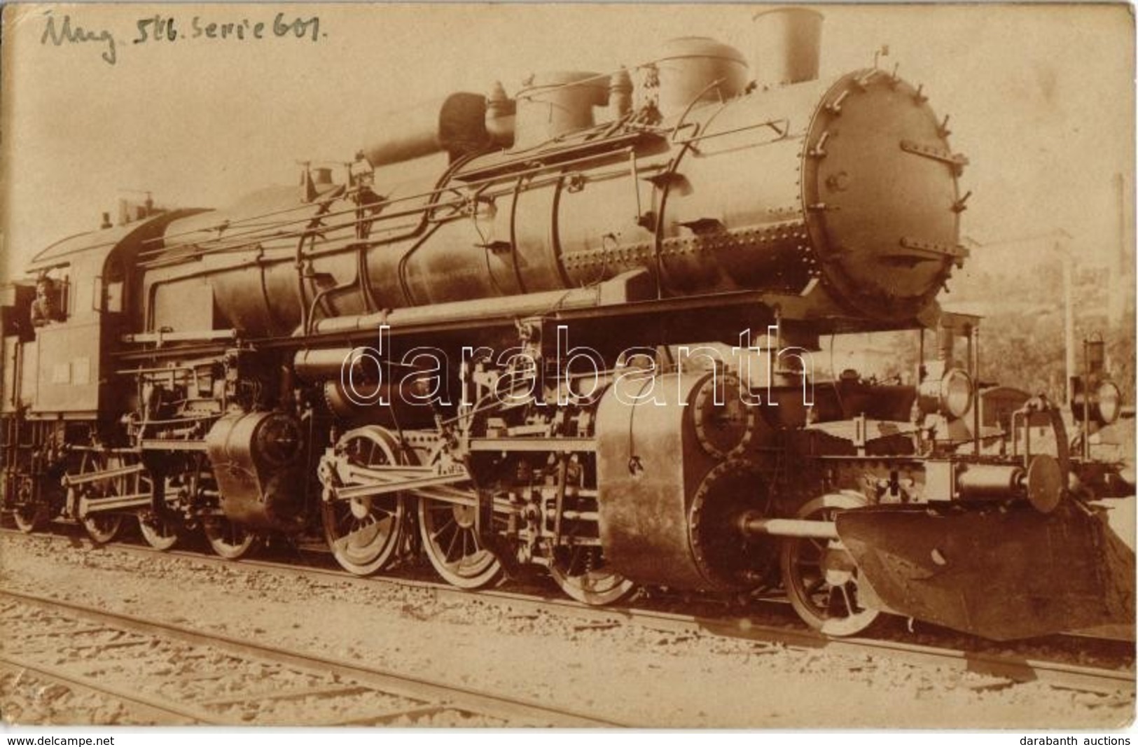 * T2/T3 A Magyar Királyi Államvasutak (MÁV) Mallet-rendszerű 601. Sor. Mozdonya / Hungarian State Railways Locomotive. P - Non Classés