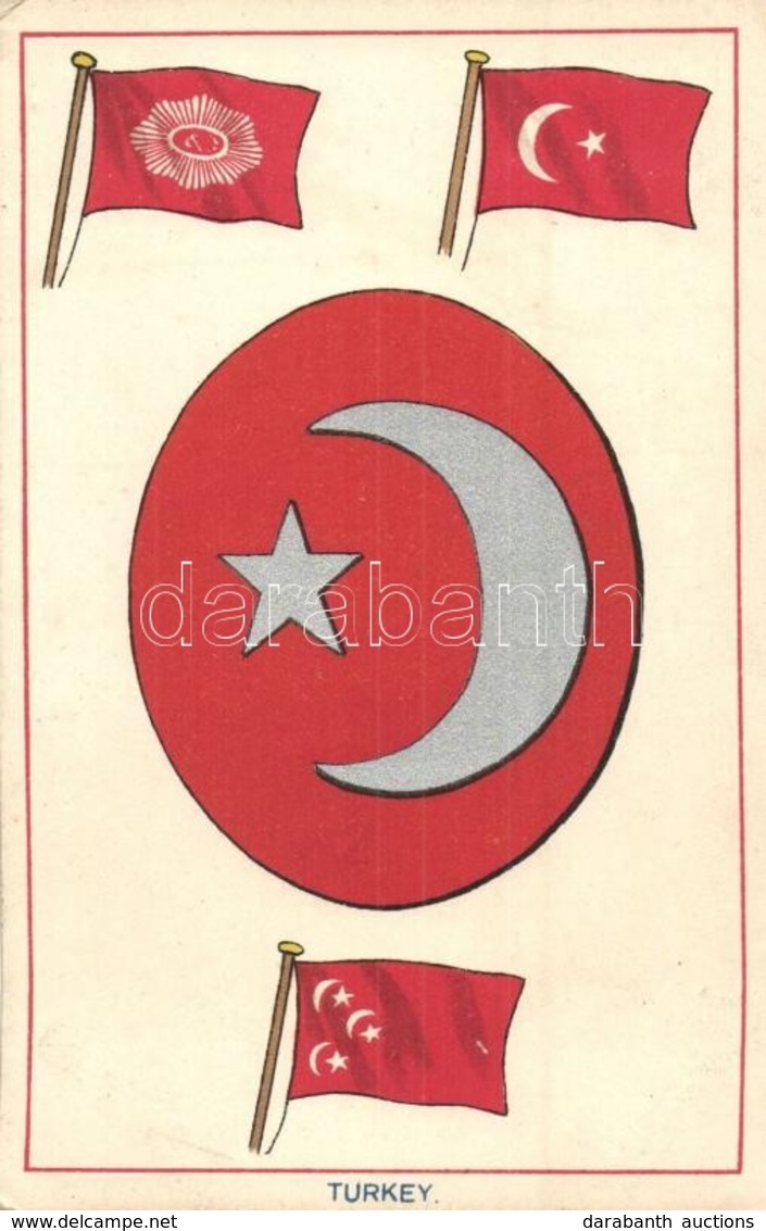 ** T2 Turkey. Turkish Flags. E.F.A. Series Of Coats Of Arms & Flags - Unclassified