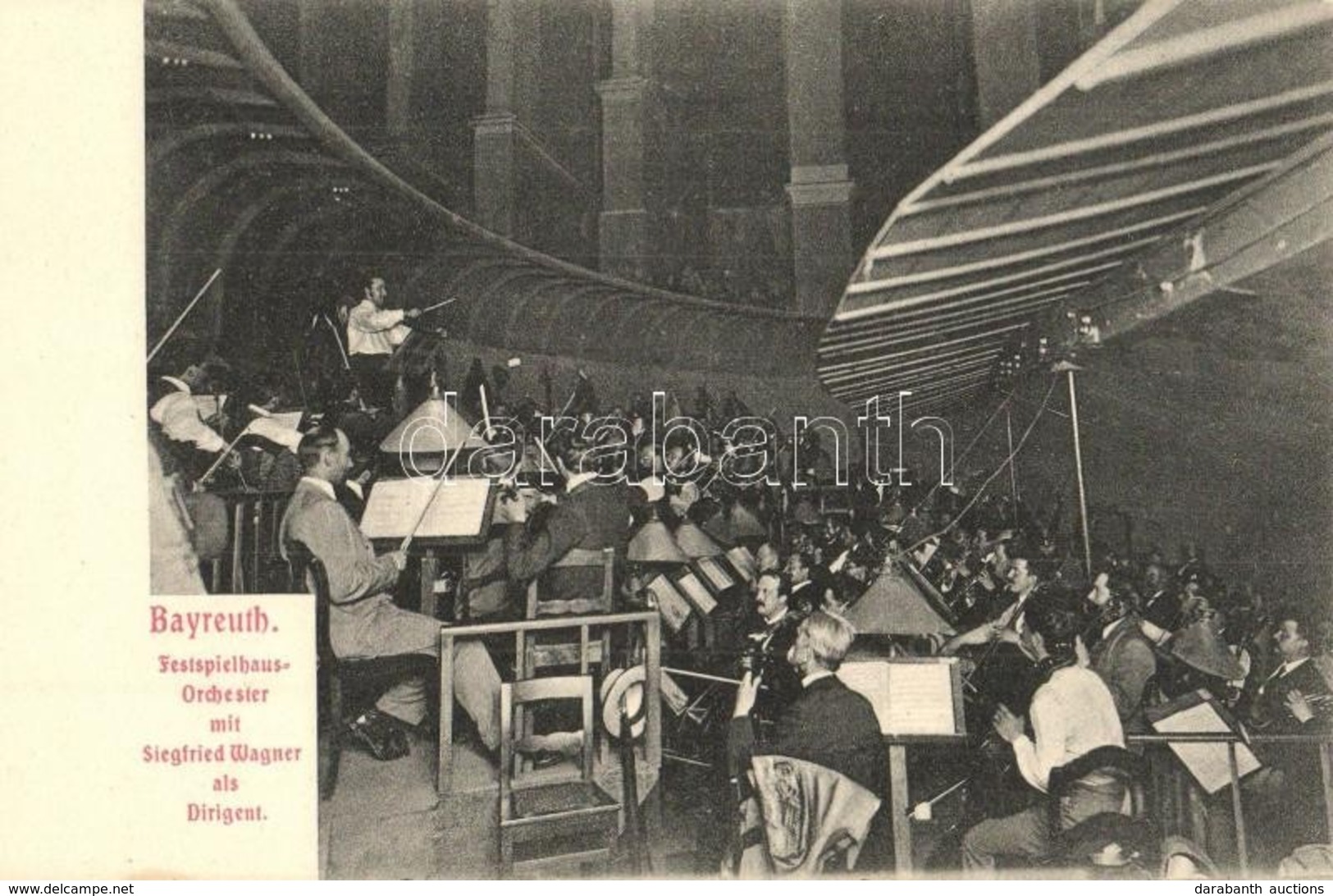 ** T1 Bayreuth Festspielhaus-Orchester Mit Siegfried Wagner Als Dirigent / Bayreuth Festival Orchestra With Conductor Si - Non Classés