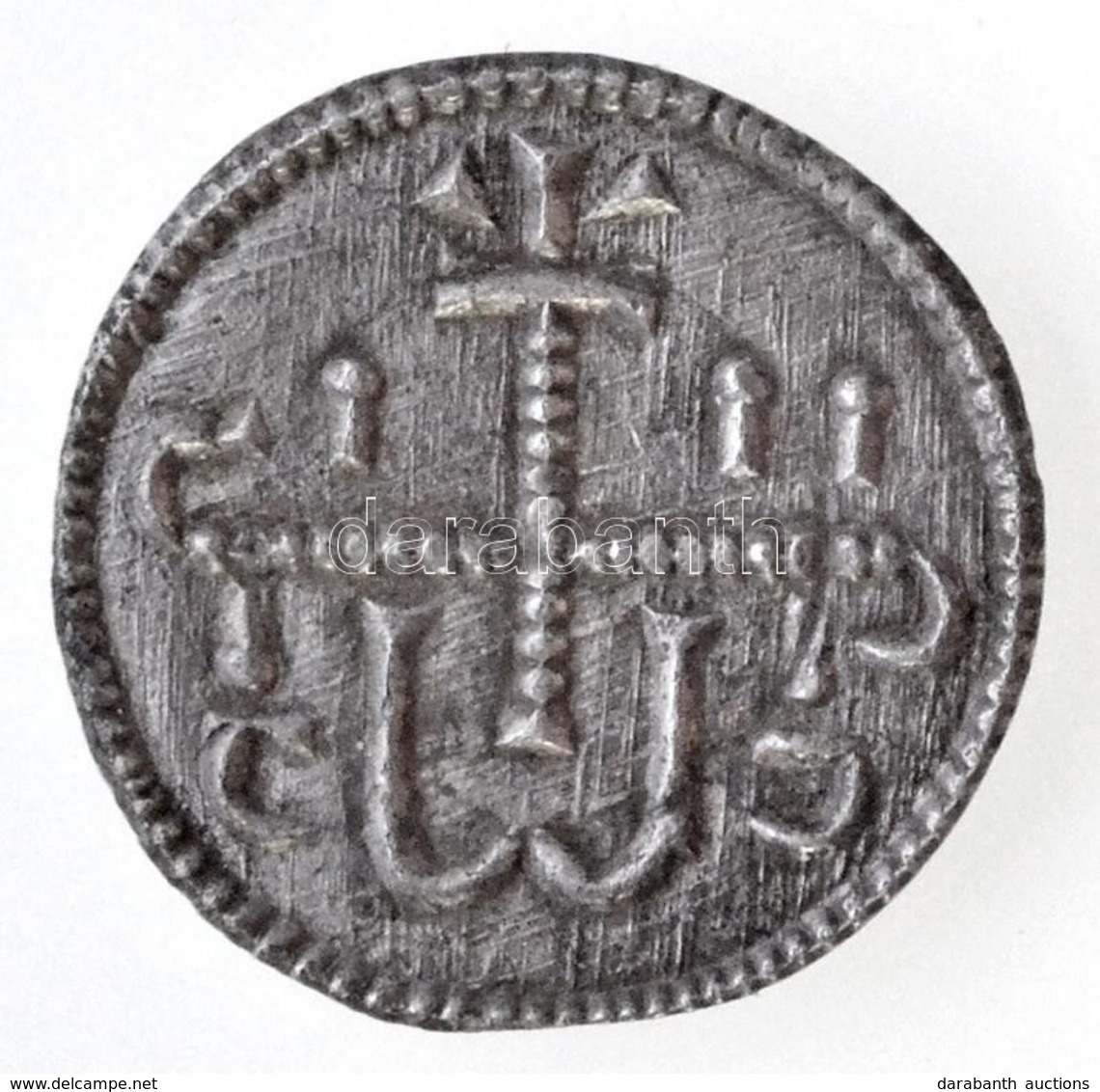 1141-1162. Denár Ag 'II. Géza' (0,2g) T:1- / 
Hungary 1141-1162. Denar Ag 'Geza II' (0,2g) C:AU
Huszár: 139., Unger I.:  - Non Classés