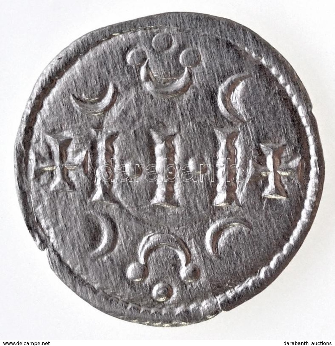 1162-1172. Denár Ag 'III. István' (0,2g) T:1- / 
Hungary 1162-1172. Denar Ag 'Stephen III' (0,2g) C:AU
Huszár: 171., Ung - Non Classés