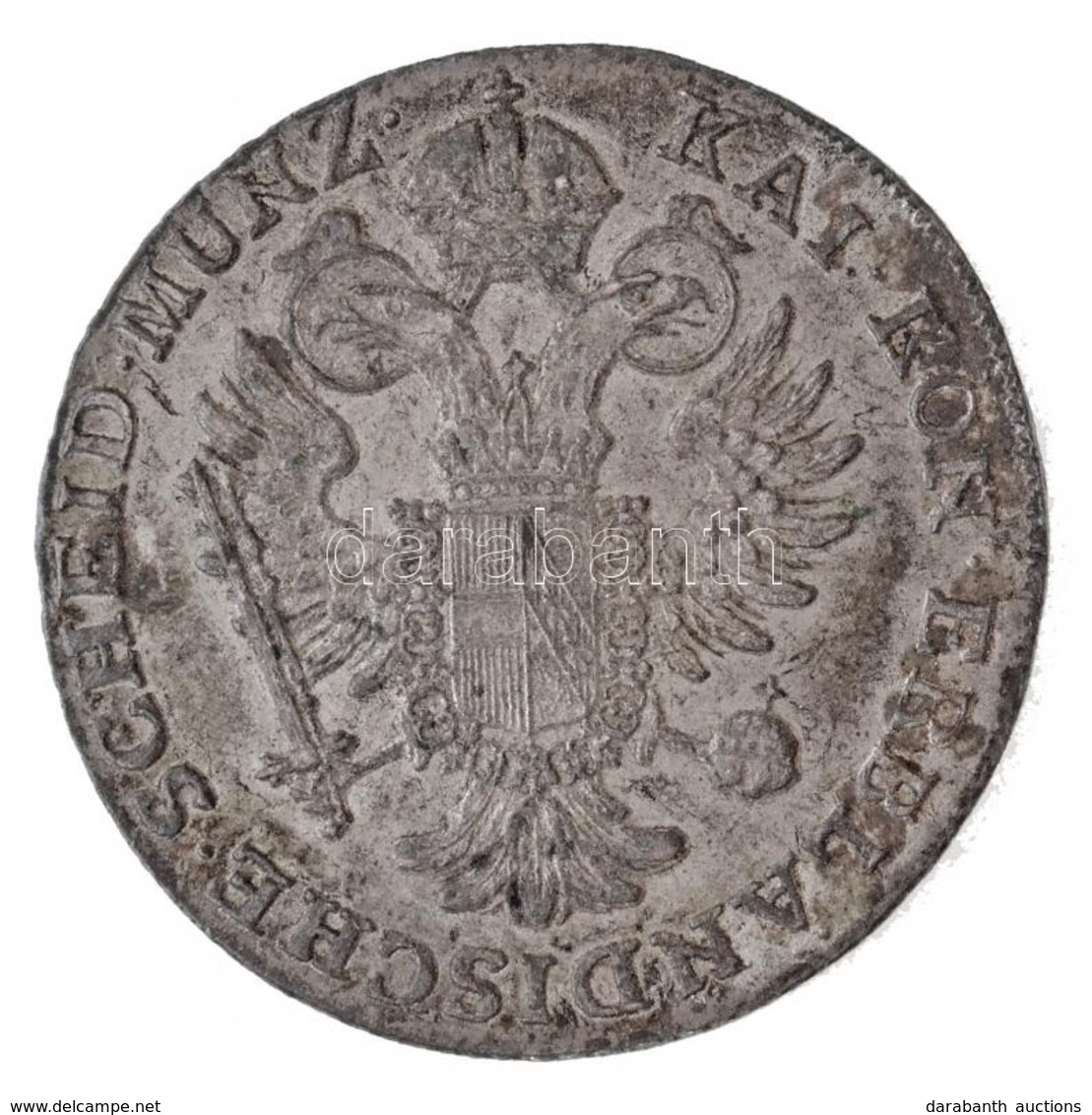 1795G 12kr Ag 'Ferenc' (4,96g) T:2 Ph. / Hungary 1795G 12 Kreuzer Ag 'Francis' (4,96g) C:XF Edge Error
Huszár: 2011., Un - Unclassified