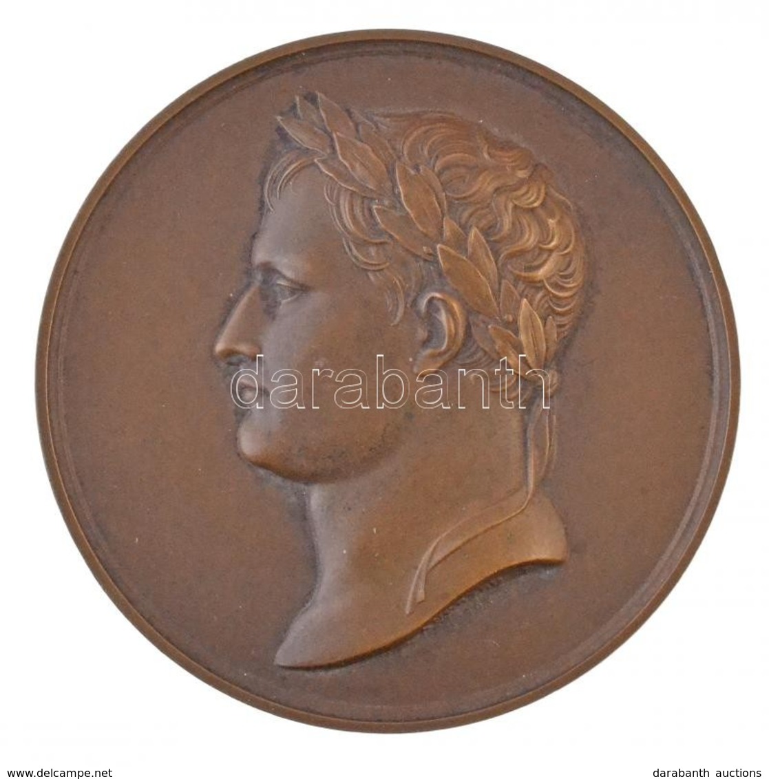 Franciaország 1811. 'BAPTEME DU ROI DE ROME - MDCCCXI' Kétoldalas Br Emlékérem, Peremen 'BRONZE' Fémjel. Szign.: Andreu  - Non Classés