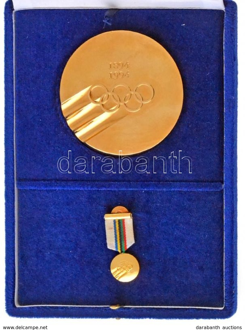 Franciaroszág 1994. 'MEDAILLE DU CENTENAIRE / CENTENARY MEDAL' Az Olimpiai Mozgalom 100. évfordulójára Kiadott Kétoldala - Unclassified